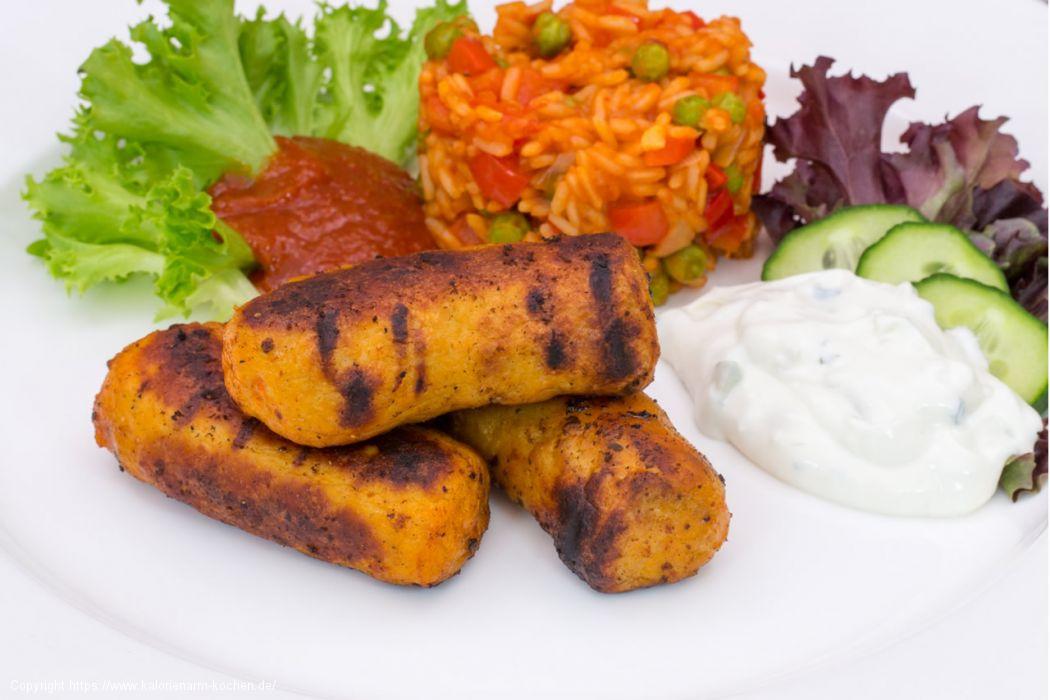 Hähnchen-Cevapcici mit Djuvec Reis