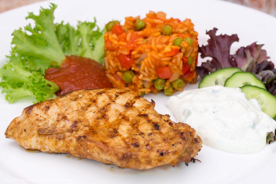 Hähnchenschnitzel mit Djuvec Reis