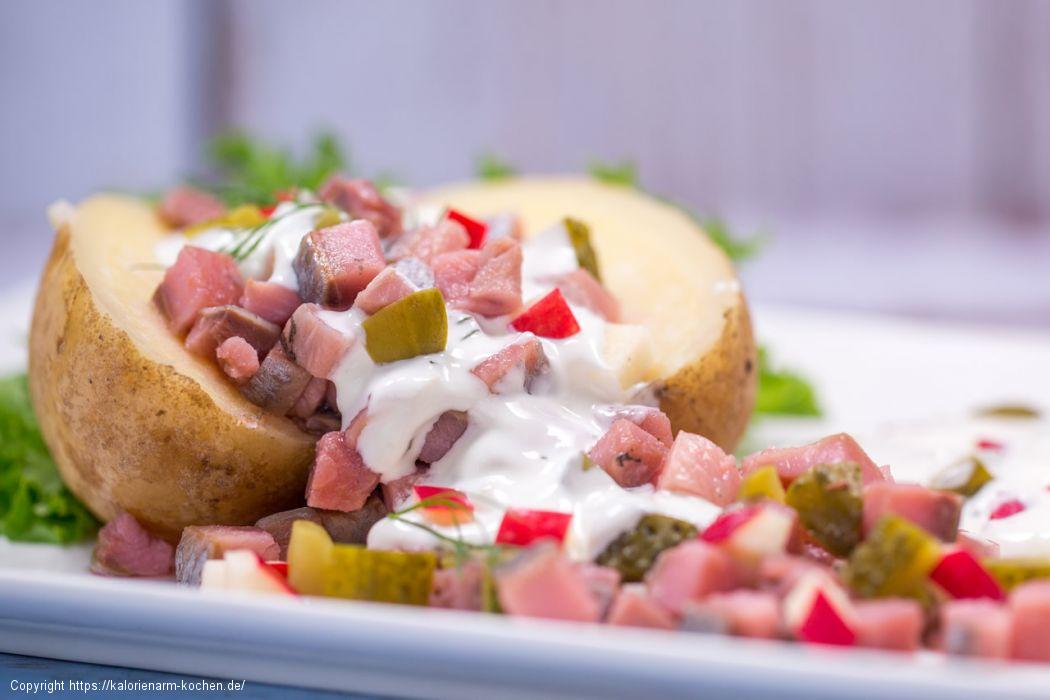 Ofenkartoffel mit Matjestatar